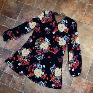 ALTAR’D STATE Black Floral Dress